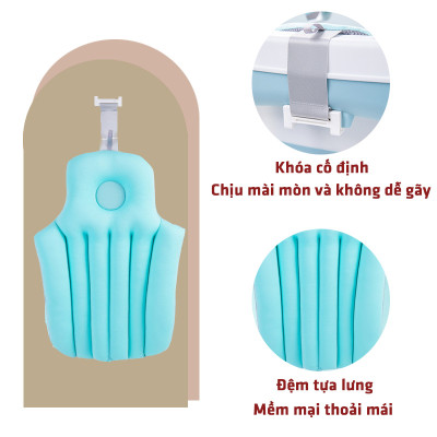 Gối Đệm Bồn Tắm Kê Cổ Vai Mông Tựa Dựa Lưng Ngồi Nằm Chống Trượt Legaxi