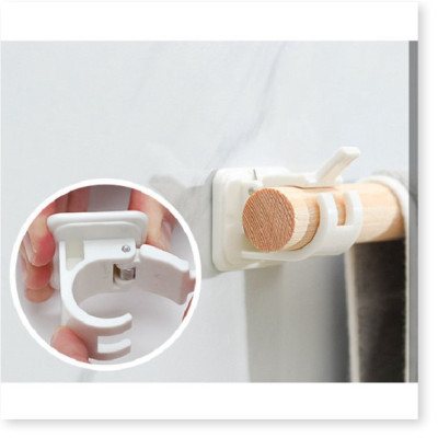 Combo 2 Giá Đỡ Cố Định Treo Rèm Cửa - Chính Hãng 