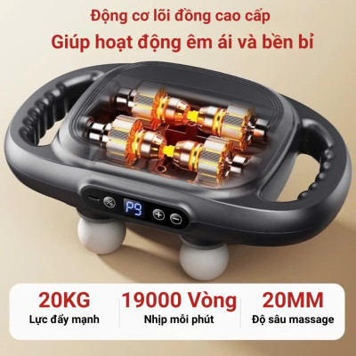Máy Massage Toàn Thân Cầm Tay , Máy Mát Xa Đấm Lưng, Chân, Tay, Vai, Cổ 12 Đầu, 16 Đầu, 20 Đầu, 22 Đầu GDV - Hàng Chính Hãng
