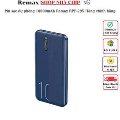 Pin sạc dự phòng 10000mAh Remax RPP-295 Hàng chính hãng