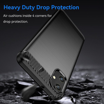 Ốp lưng chống sốc vân kim loại cho Samsung Galaxy A05 hiệu Likgus (chuẩn quân đội, chống va đập, chống vân tay) - Hàng nhập khẩu