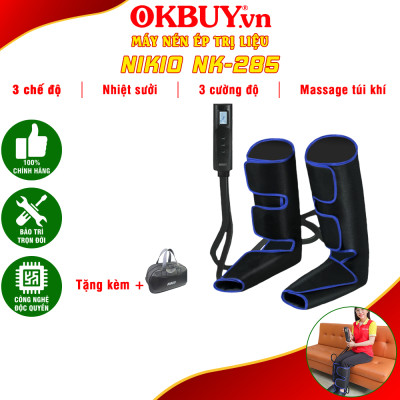 Máy Massage Chân, Nén Ép Túi Khí Bàn Chân Và Bắp Chân Nikio NK-285 - Hỗ Trợ Cải Thiện Đau Nhức, Tê Bì, Suy Giãn Tĩnh Mạch