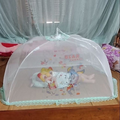 Đồ Dùng Phòng Ngủ -   Mùng Chụp Voan  Thái  -Mùng Chụp Cây Gấp Gọn Chống Muỗi, Côn Trùng Cho Bé Nhỏ