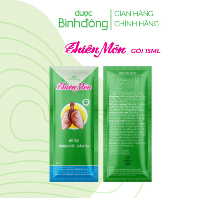 Thiên Môn Dược Bình Đông dạng gói 15ml - Giảm ho nhanh chóng, Bổ phổi thật hay