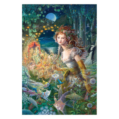 Tranh xếp Hình Tia Sáng  Vũ Hội Rừng Thiêng Tia Sáng (925 Mảnh Ghép)