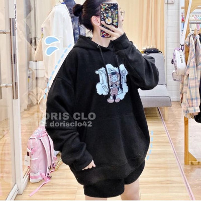 ÁO HOODIE - ÁO KHOÁC NỈ NGOẠI TAY PHỒNG (HD2370 - Hoạt Hình)