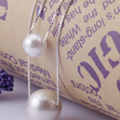 Bộ dây chuyền bạc Ý S925 Bạc Xinh Huệ Ngân - Dây hai tầng PP1205 ZH