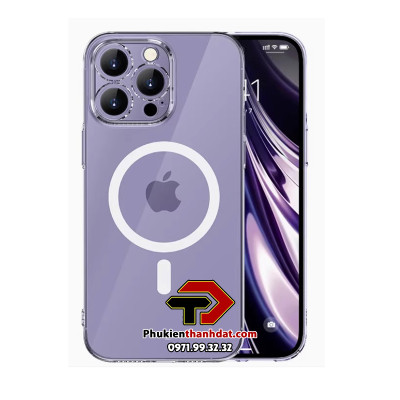 Ốp lưng trong suốt KHÔNG Ố MÀU hỗ trợ sạc không dây Mag,safe  cho iPhone 16 Pro Max, iPhone 16 Pro - Hàng nhập khẩu