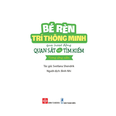 Bé rèn trí thông minh qua hoạt động quan sát và tìm kiếm - Trong công viên