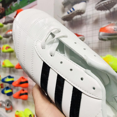Cực phẩm Đôi giày đá banh cao cấp, Giày 3 Sọc Trắng  đá sân cỏ nhân tạo 2022