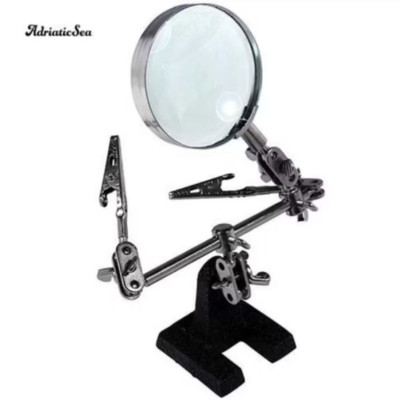 BỘ GIÁ KẸP HÀN LINH KIỆN ĐIỆN TỬ CÓ KÍNH LÚP CAO CẤP