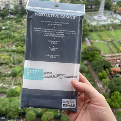 Ốp lưng silicon cho Nothing Phone 1 dẻo Gor Bảo vệ camera trong suốt Hàng nhập khẩu