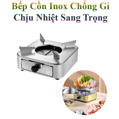 Bếp Cồn Mini Inox Chống Rỉ Chịu Nhiệt Sang Trọng Cho Nhà Hàng