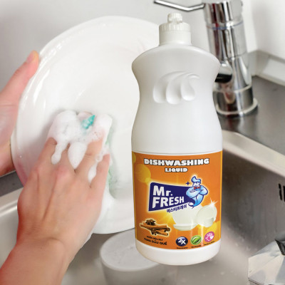 Combo 1 can Nước rửa bát đậm đặc  4.2l  và 1 chai 800ml Mr.fresh hương quế