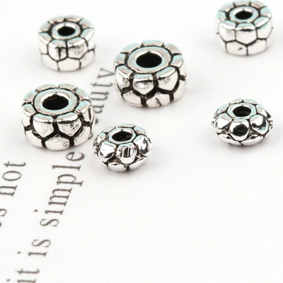 Combo 10 cái charm bạc chặn hình răng cưa - Ngọc Quý Gemstones