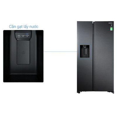 Tủ lạnh Samsung Inverter 635 lít Side By Side RS64R5301B4/SV-Hàng chính hãng