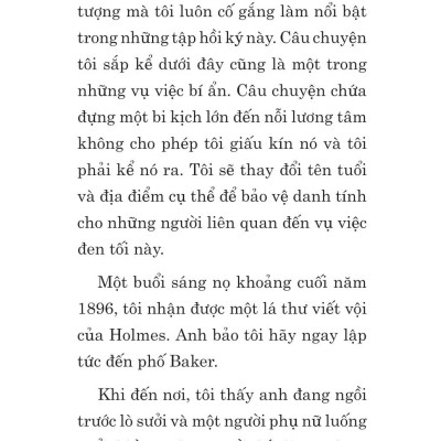 Tuyển Tập Sherlock Holmes - Những Bí Mật Và Báu Vật Bị Đánh Cắp - Người Khách Trọ Đeo Mạng Che Mặt