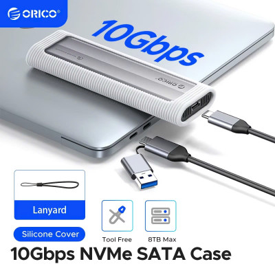 Hộp ổ cứng SSD ORICO M.2 NVME TypeC AXM2-G2-V1-GY-BP - Hàng Chính Hãng