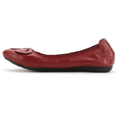 Giày nữ búp bê da bò Huy Hoàng màu đỏ đô, cam, tím HC7909-10-11