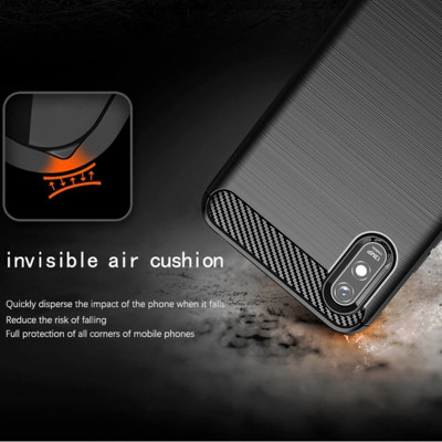 Ốp lưng chống sốc vân kim loại cho Xiaomi Redmi 9A hiệu Likgus (bảo vệ toàn diện, chống va đập) - hàng nhập khẩu