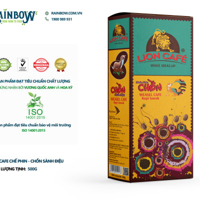 Cà phê rang xay Chồn Sành Điệu Lion Cafe 500gr