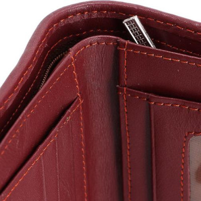 Ví nam da cá sấu đan viền gai lưng kiểu đứng nhiều màu Huy Hoàng HT2255-2256-2703