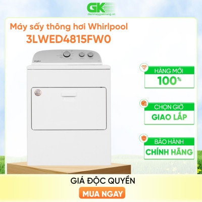 Máy sấy Whirlpool 3LWED4815FW0 15 kg - Hàng chính hãng (chỉ giao HCM)