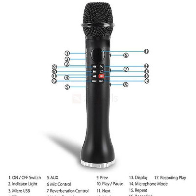Micro Karaoke Bluetooth L-598 ( Hàng Chính Hãng)