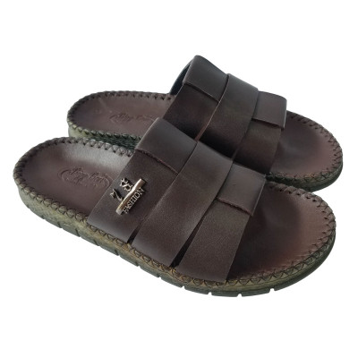 Dép Nam Quai Ngang  Da Bò BIGGBEN DN363