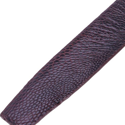 Thắt Lưng Nam Da Đà Điểu Trơn Đầu Kim Huy Hoàng HT4414 - Nâu Đất