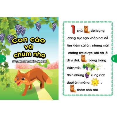 Sách - Phát Triển Tư Duy Và Ngôn Ngữ Cho Bé - Truyện Đọc Bằng Hình Ảnh - Truyện Ngụ Ngôn Thế Giới Đặc Sắc - Tập 1 - Việt Thư
