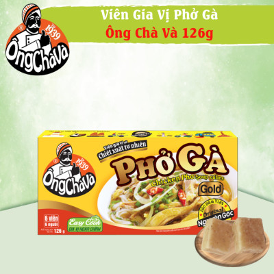 Viên Gia Vị Phở Gà Ông Chà Và Gold 126g (Chicken Pho Soup Cubes)
