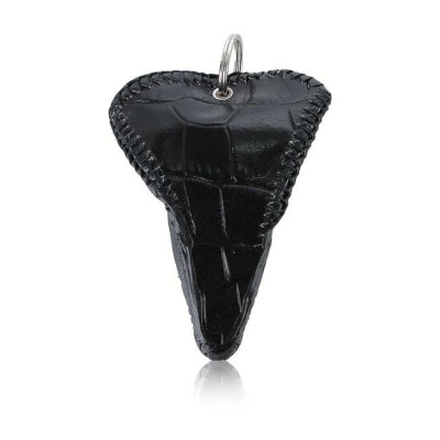 HT8285 - Móc khóa đầu cá sấu Huy Hoàng cỡ lớn màu đen