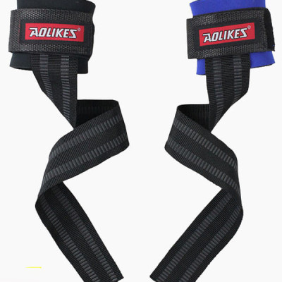 Dây Kéo Lưng Trợ Lực Cổ Tay Lifting Straps Tập GYM Aolikes AL-7638 (1 Đôi) 