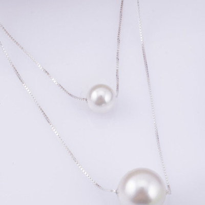 Bộ dây chuyền bạc Ý S925 Bạc Xinh Huệ Ngân - Dây hai tầng PP1205 ZH