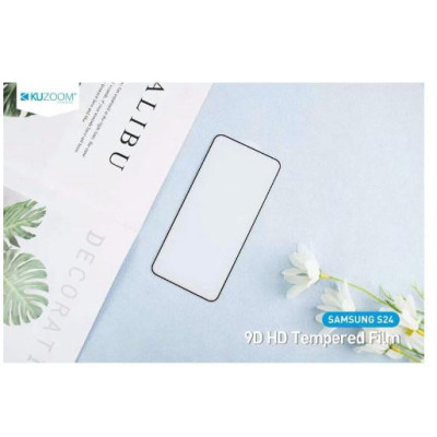 Kính cường lực Kuzoom Full màn hình cho Samsung Galaxy S25 Ultra , S25 Plus , S25 ,  S24, S24 Plus, S24 Ultra cảm ứng mượt - Hàng chính hãng
