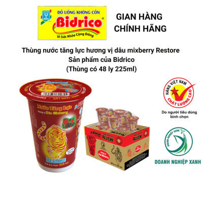 Nước Tăng Lực Ly Restore ( Thùng 48 ly 225ml ) - Sản phẩm của Bidrico