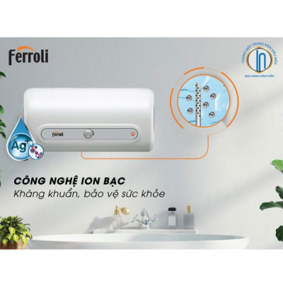 Bình nước nóng gián tiếp QQ AG+20 lít tích hợp ion bạc kháng khuẩn - hàng chính hãng 