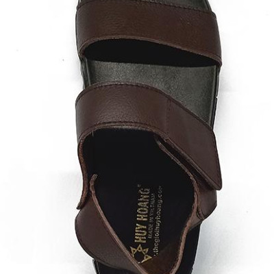 Dép quai hậu nam Huy Hoàng màu nâu HT7792