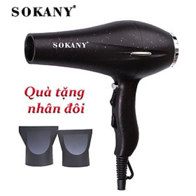 Máy sấy tóc SOKANY công suất lớn 2600W dùng cực khỏe như salon, có nhiều chiều sấy để lựa chọn - XANH TÍM 2218 - HÀNG CHÍNH HÃNG - DELIYA
