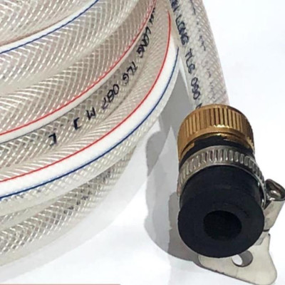  Bộ dây vòi xịt nước rửa xe,tưới cây .tăng áp 3 lần,loại 3m,5m 206701-2 đầu đồng,cút đồng,nối đ+ tặng túi đựng bút