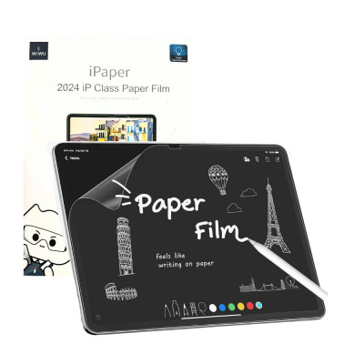 Dán Paperlike ipad WIWU iPaper Cho ipad M4/ Air 6 Chống Vân Tay, Chói, Xước Viết Vẽ Như Trên Giấy - hàng chính hãng