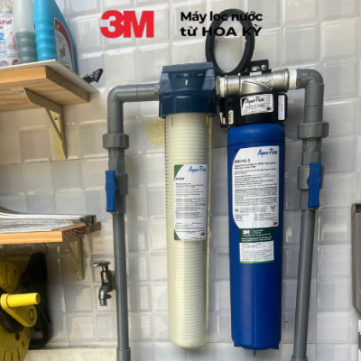 Hệ Thống Lọc Nước Tổng Đầu Nguồn 3M AP904 Kèm Lọc Thô Cao Cấp- Hàng Chính Hãng