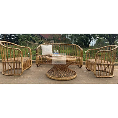 Bộ SoFa mây tự nhiên Cao cấp CaSa Mai Son 