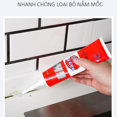 Gel tẩy mốc đa năng LKB 120ml - Tẩy nấm mốc silicon, gioăng cao su máy giặt, mốc chân tường - Loại Cực Mạnh - Hàng Chính Hãng