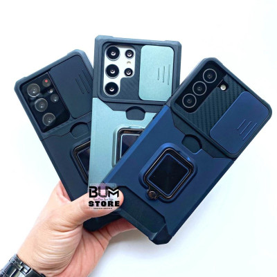 Ốp Lưng Cho Samsung Galaxy S25 Ultra / S24 Ultra / S23 Ultra / S22 Ultra / S22 Plus / S21 Ultra / Note 20 Ultra / Note 20 3 In 1 Chống Sốc Nắp Trượt Che Camera