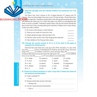 Sách - Chinh phục bộ đề thi Tiếng Anh vào lớp 6 (tái bản 01)