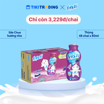 Thùng Fristi Hương Nho 48x80ml