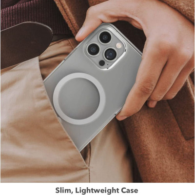 Ốp lưng kháng khuẩn chống sốc hỗ trợ sạc Maqsafe cho iPhone 14 Pro Max (6.7 inch) hiệu ZAGG Gear4 Crystal Clear Case (siêu mỏng 1.5mm, kháng khuẩn cho tay, chống sốc độ cao 4m, vật liệu tái chế thân thiện với môi trường) - hàng nhập khẩu