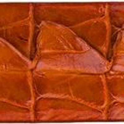 Thắt lưng nam da cá sấu Huy Hoàng nguyên con bản lớn màu vàng HT4236